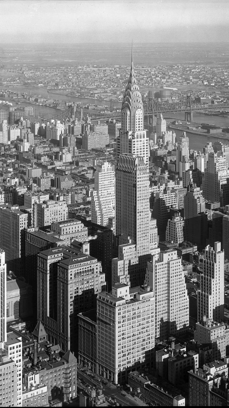 Buildings New York City Manhattan Chrysler Building Art Deco Mobile