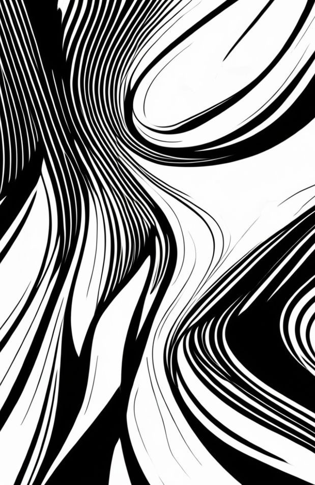 Black And White Abstract Wallpaper
