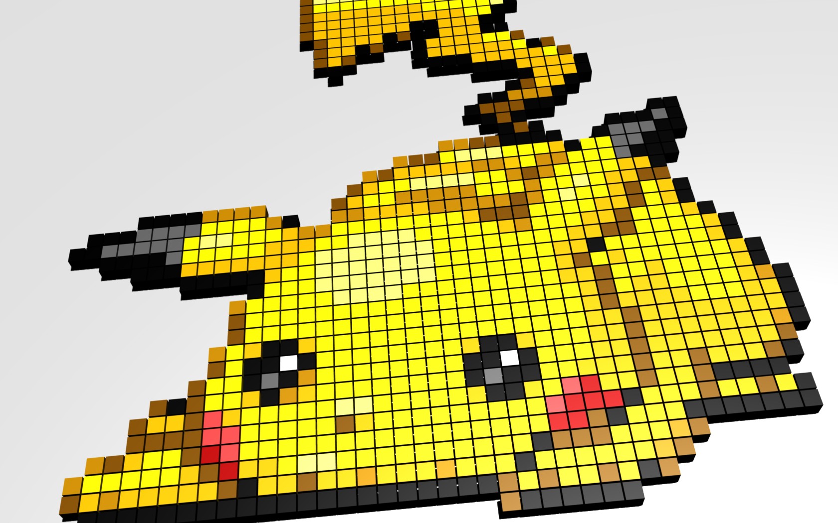 Pixelated Pikachu: A retro-inspired phone wallpaper featuring the iconic electric mouse Pokemon