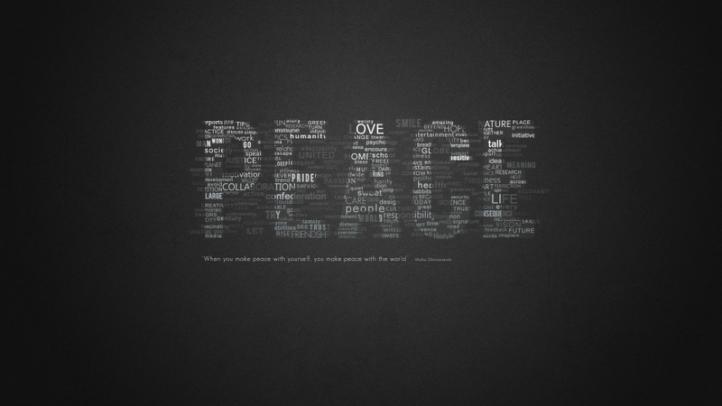 Quotes Text Peace Typography Wallpaper