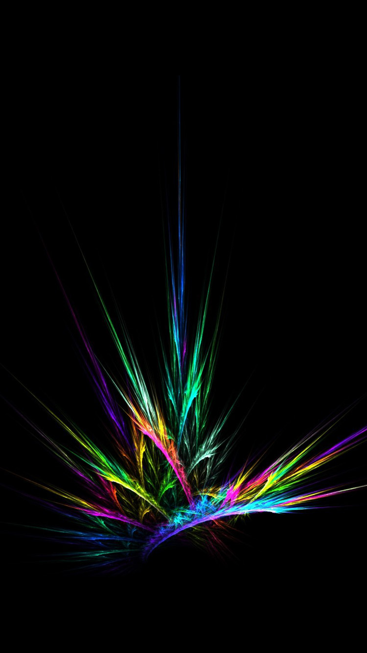 Emission Color Abstract iPhone Wallpaper HD