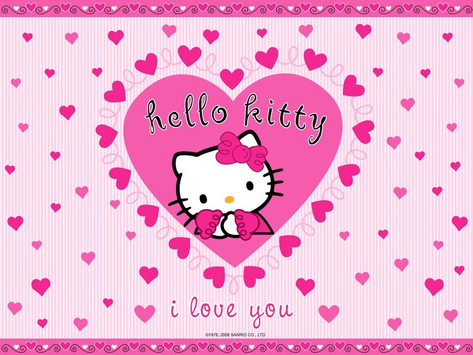 Hello Kitty Wallpaper Background Keyboard
