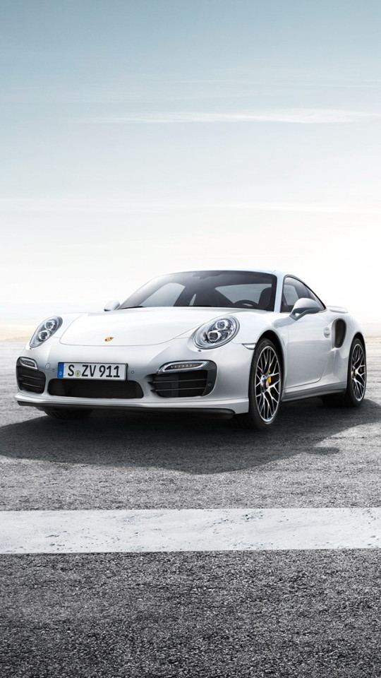 Porsche Turbo S White Wallpaper iPhone