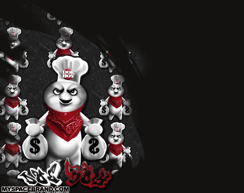 Download Dope Gangster Skull With Panda Cap Wallpaper | Wallpapers.com