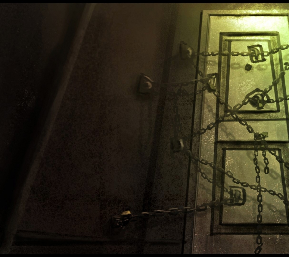 Silent Hill Artwork Chains Doors Wallpaper Art