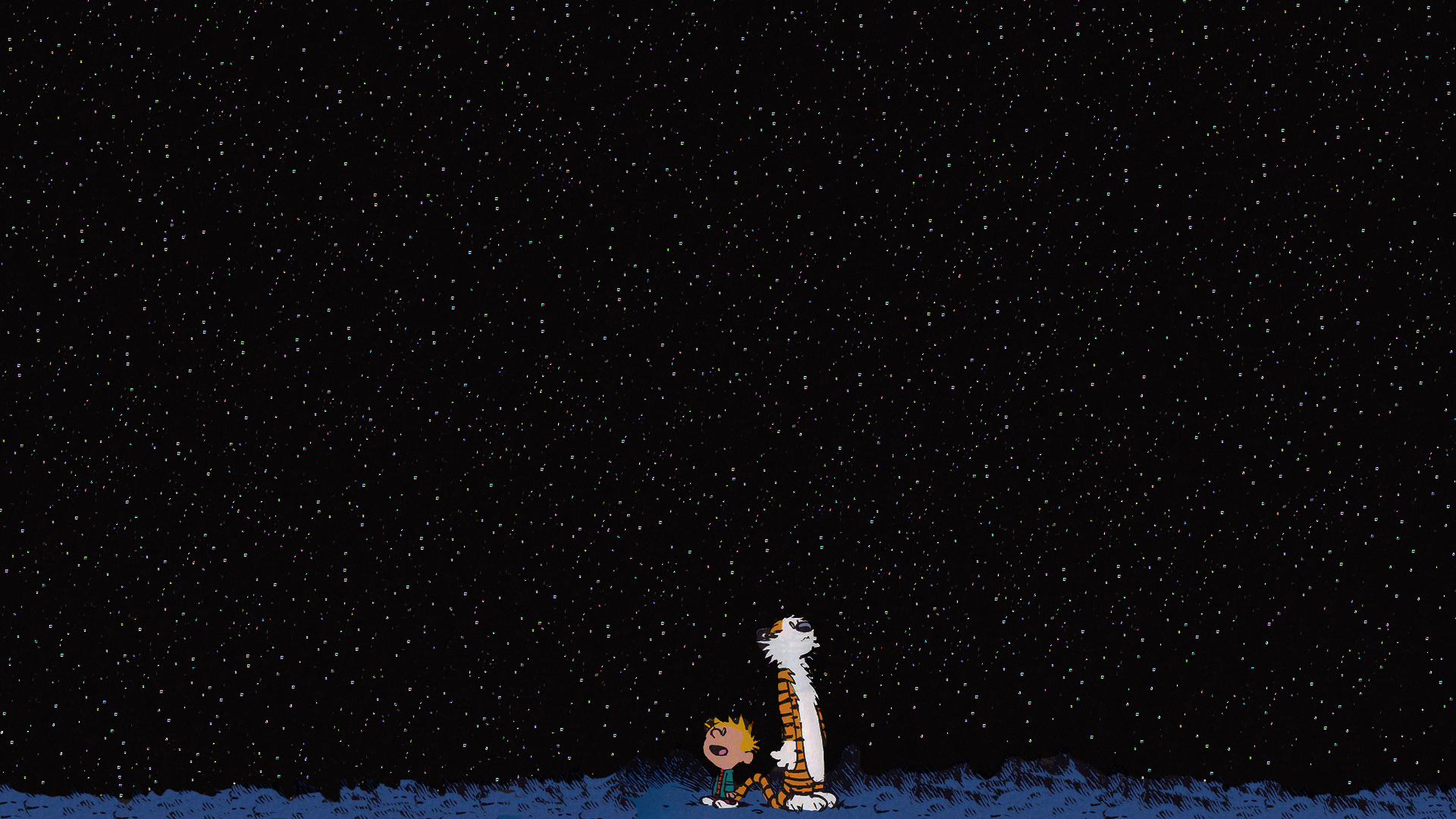 Stars Calvin And Hobbes Wallpaper Image Pictures