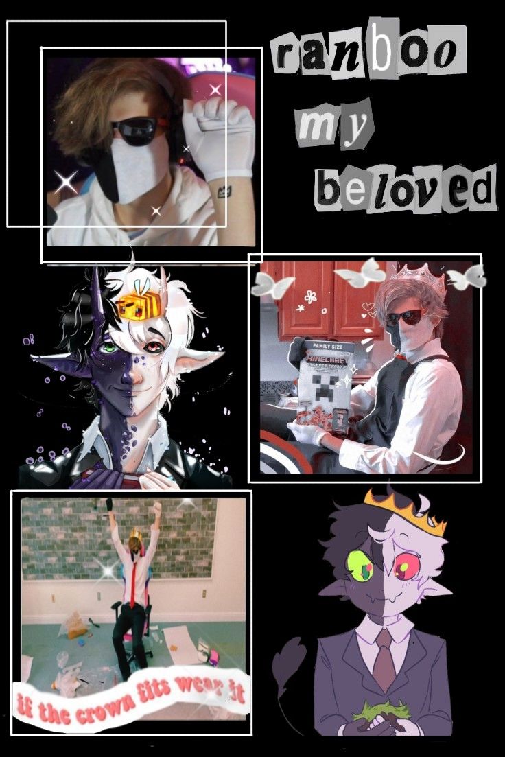 Bleck Ranboo Themed Wallpaper