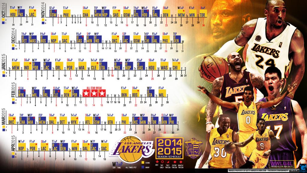 Lakers Desktop Calendar Wallpaper Showcase