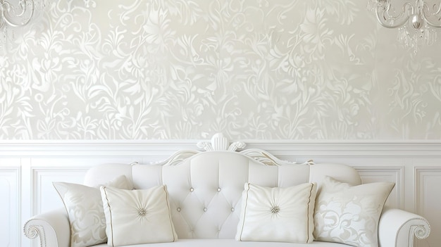 White Pattern Wallpaper