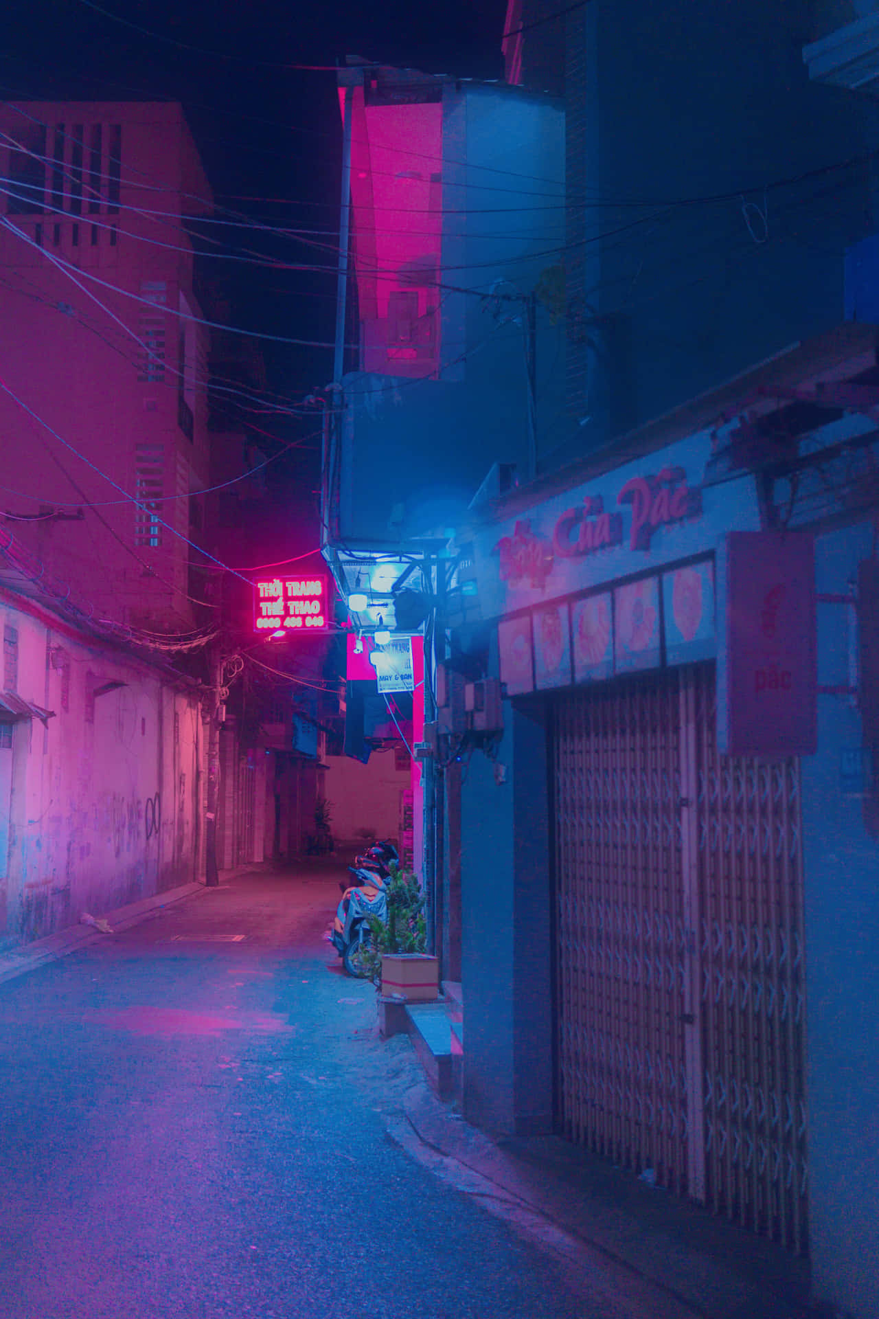 Enjoy The Vivid Colors Of Neon Aesthetic Phone Wallpaper