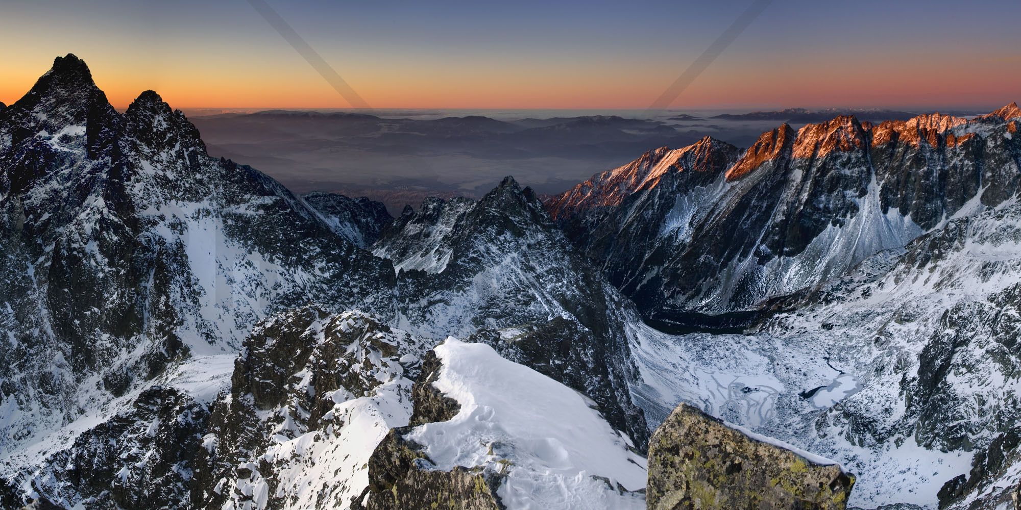 Sun Rise In High Tatras Wall Mural Photo Wallpaper Photowall