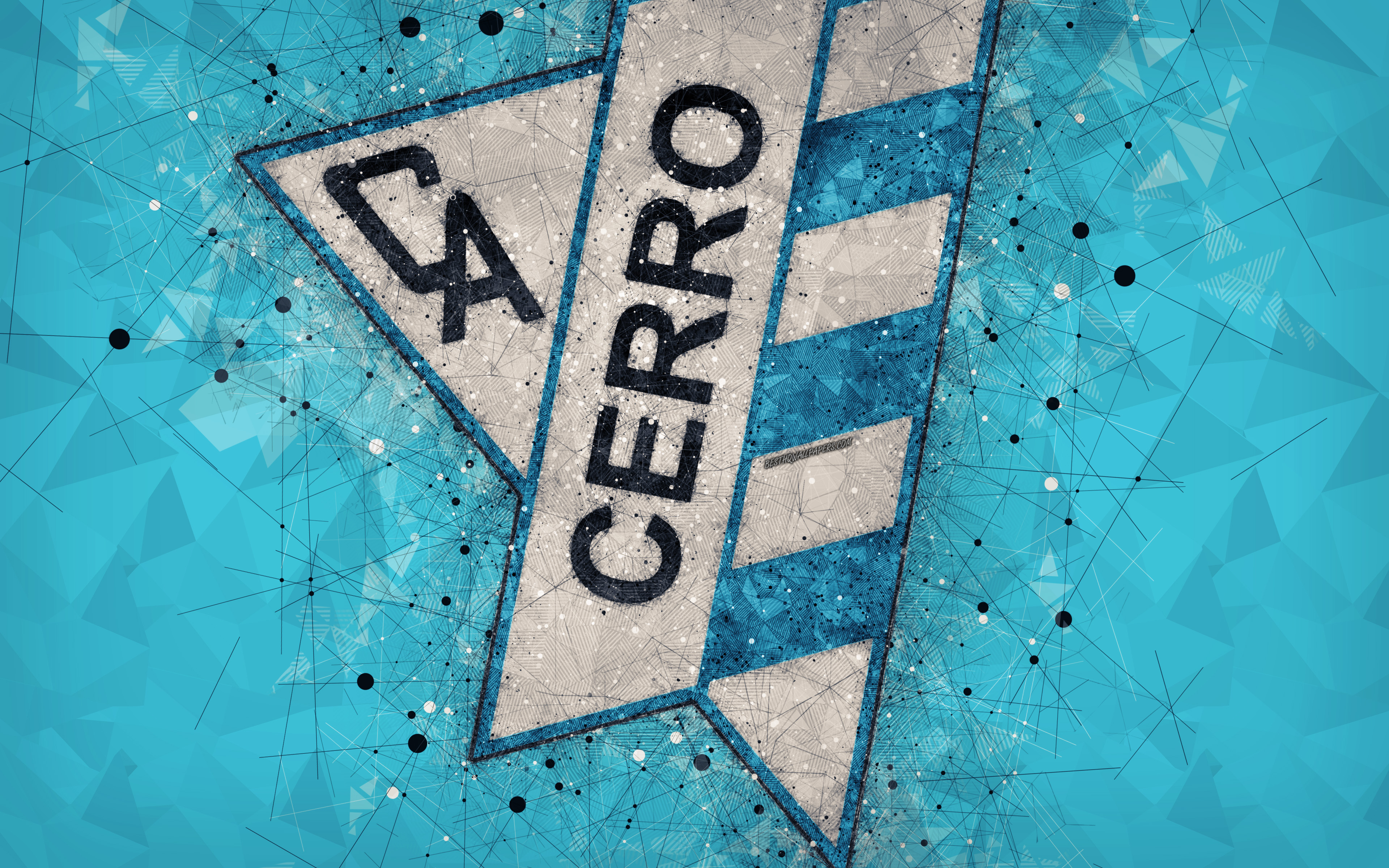 Wallpaper Ca Cerro 4k Logo Geometric Art Uruguayan