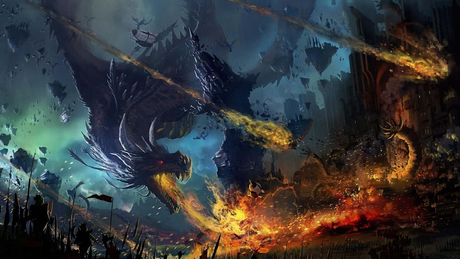 Epic Dragon 4k Wallpaper