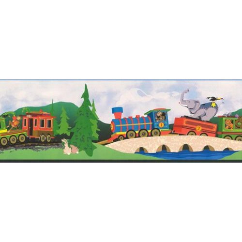 Free download Wallpaper Border Animal Train Circus Express Home