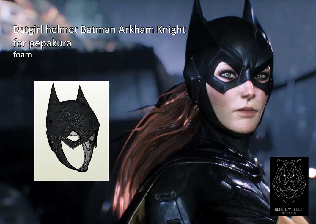 Helmet Batgirl Batman Arkham Knight Foam By Bohemianwolfdownlod On