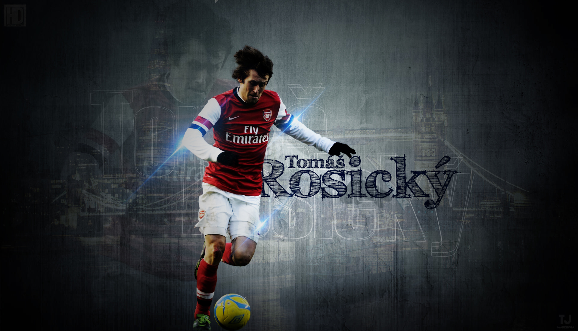 Tomas Rosicky HD Football Wallpaper