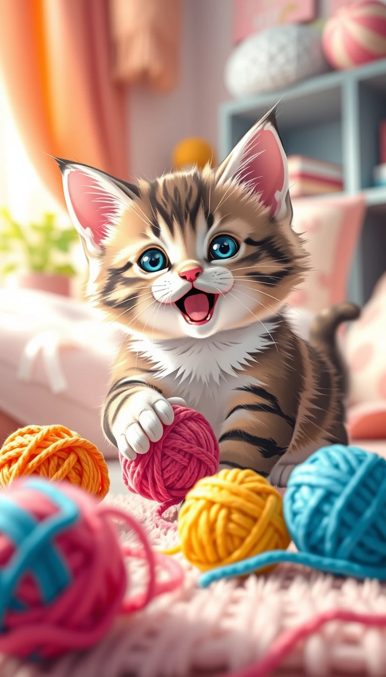 Cute Anime Kitten Wallpaper