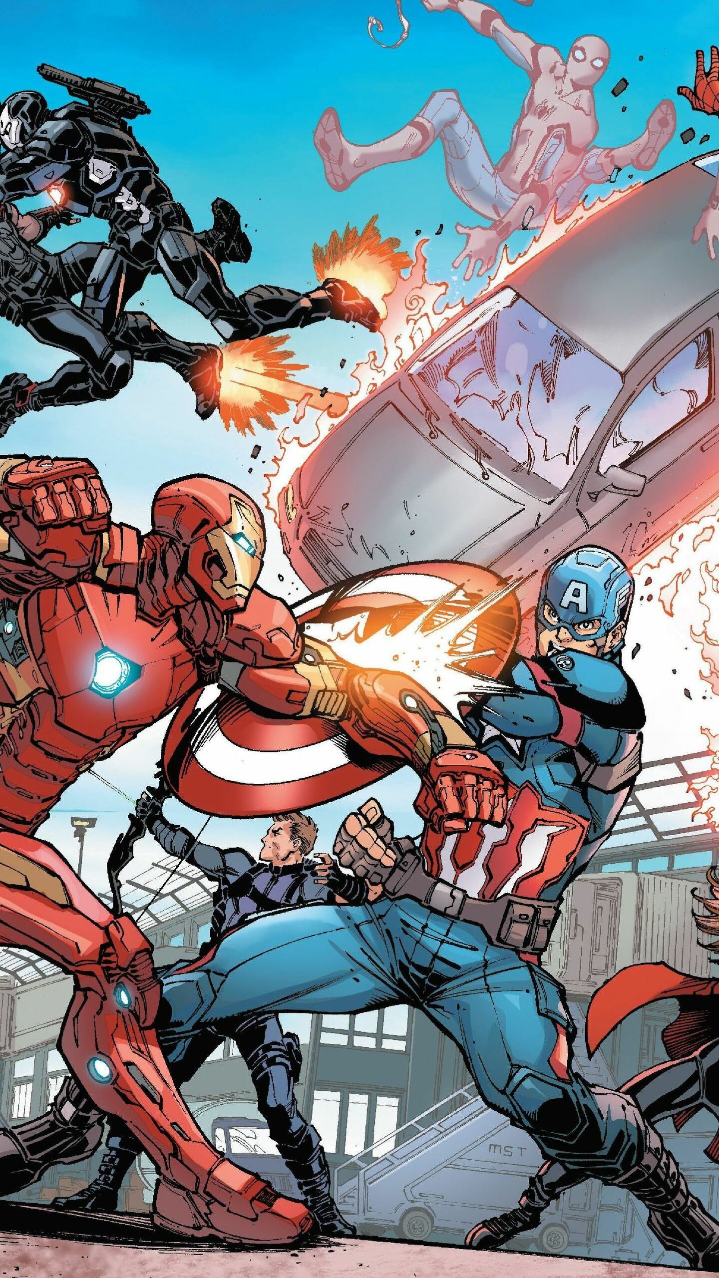 Captain America Civil War Artwork 4k HD Superheroes Wallpaper