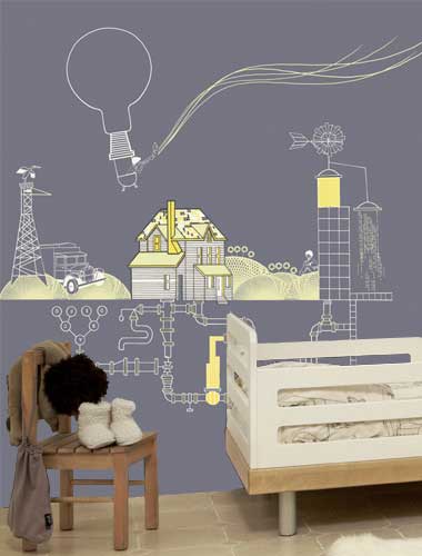 By Tres Tintas Barcelona Image Kids Room Design With Cool Wallpaper