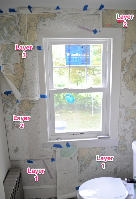 Sopo Cottage Creative Wallpaper How To Hang Nautical Charts