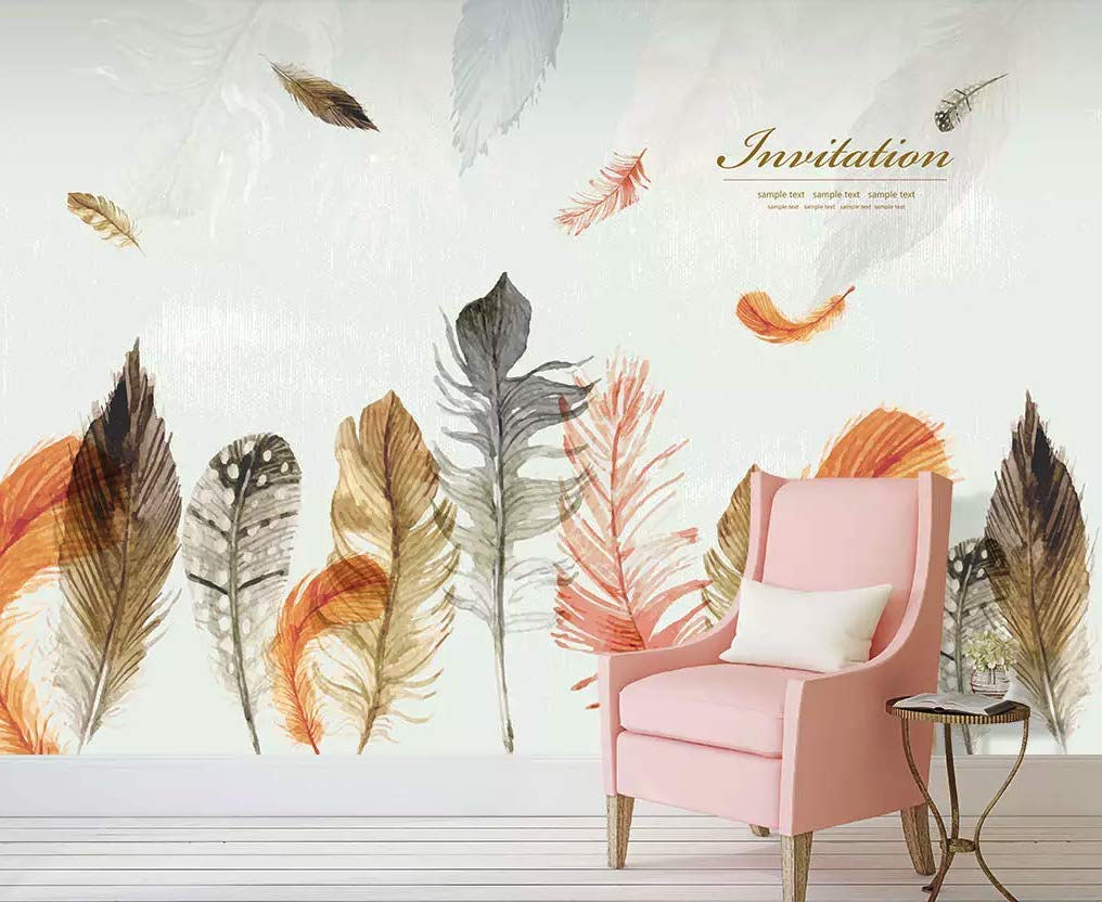 Amazon Murwall Feather Wallpaper Vintage Plume Wall Mural