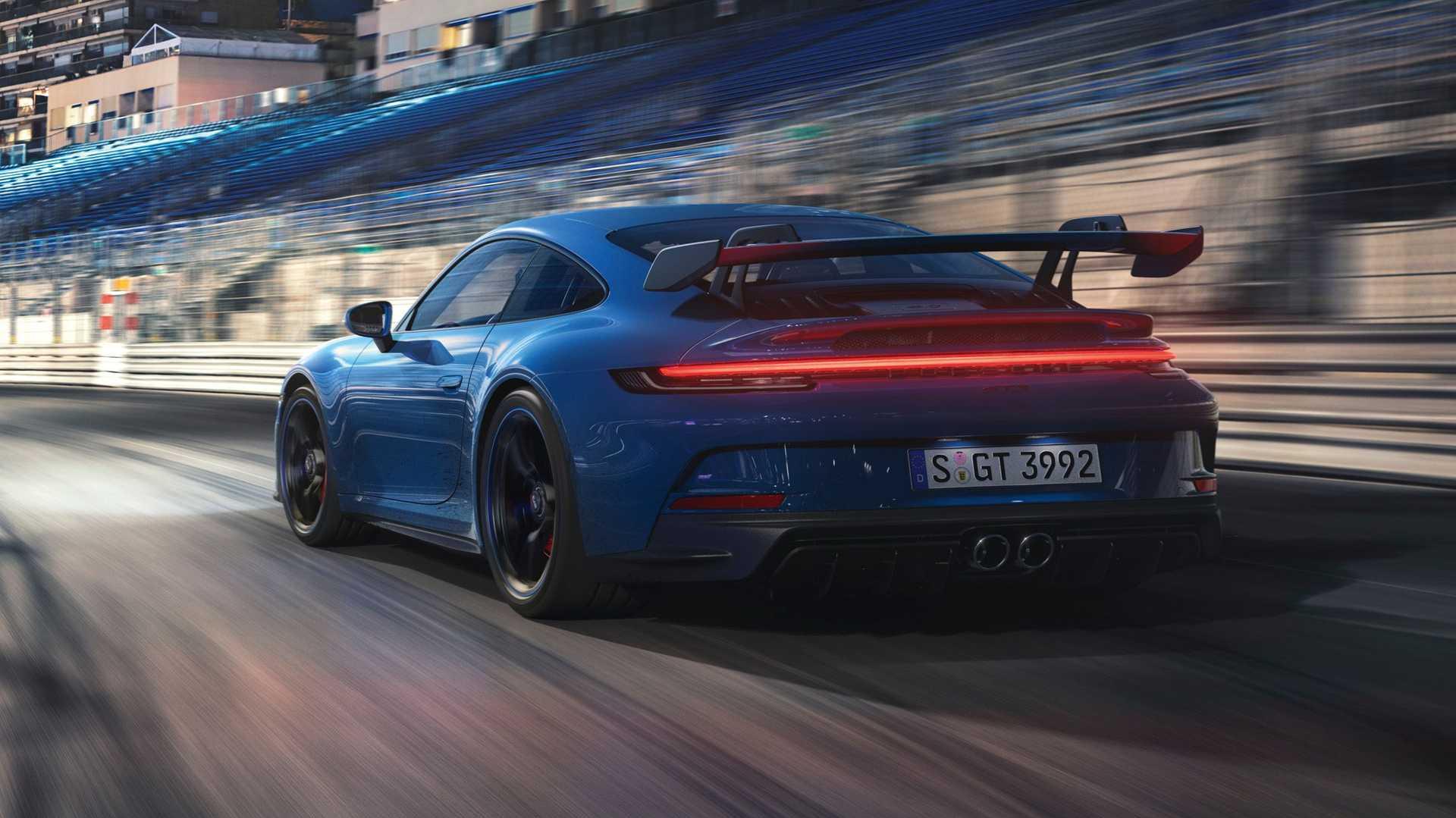 Porsche Gt3 Debuts With Huge Wing Hp And New Suspension
