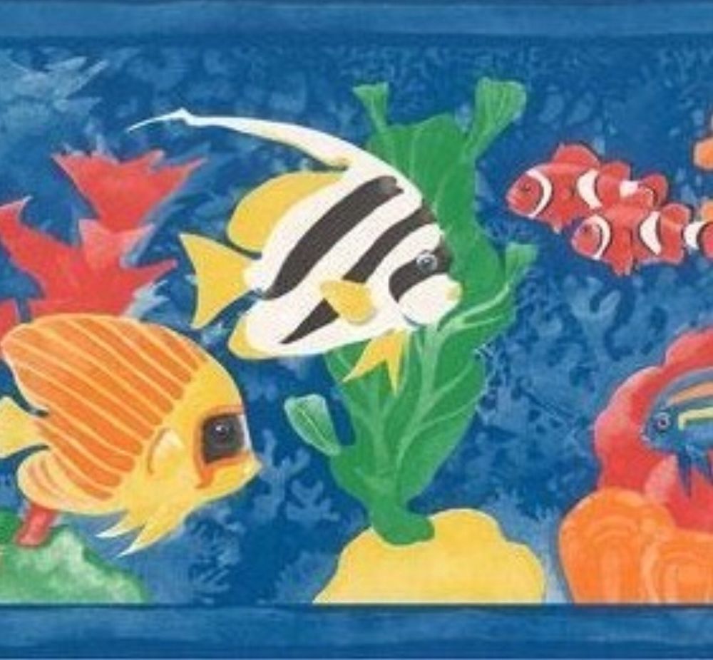 Free download Wallpaper Border Bright Tropical Fish Under The Sea