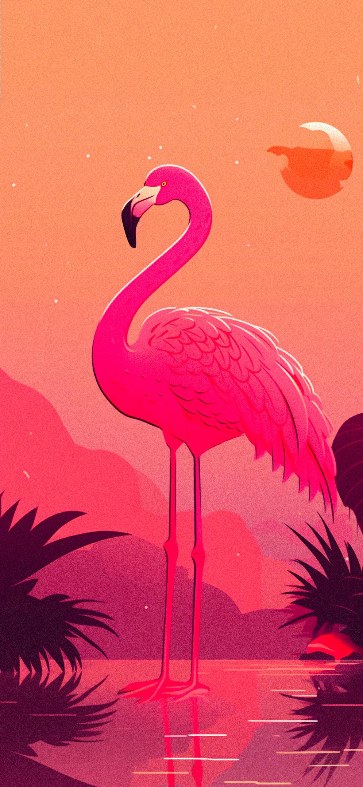 Pink Flamingo Preppy Wallpaper Best iPhone