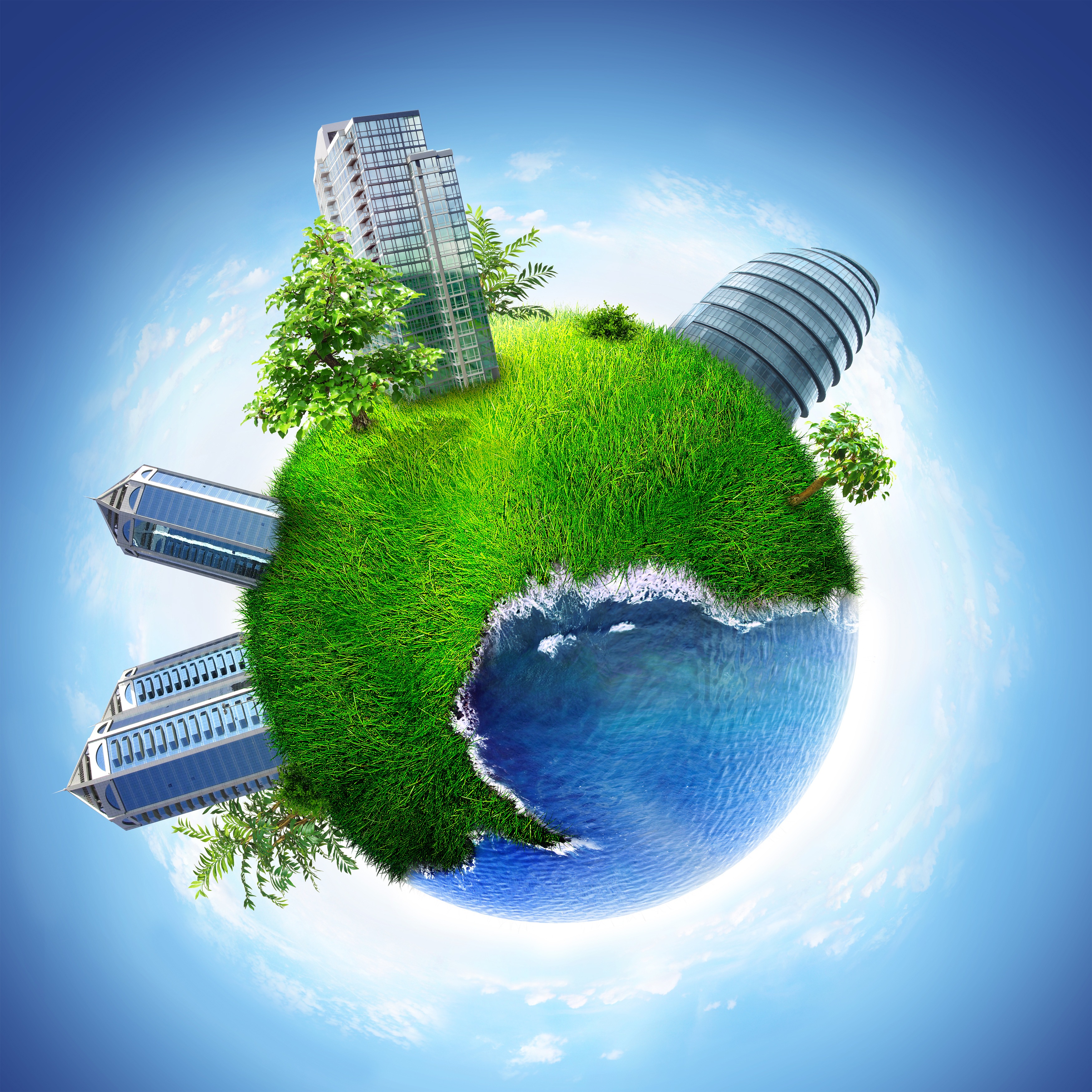 Conceptual Symbol Of A Green Earth Globe Graphics All