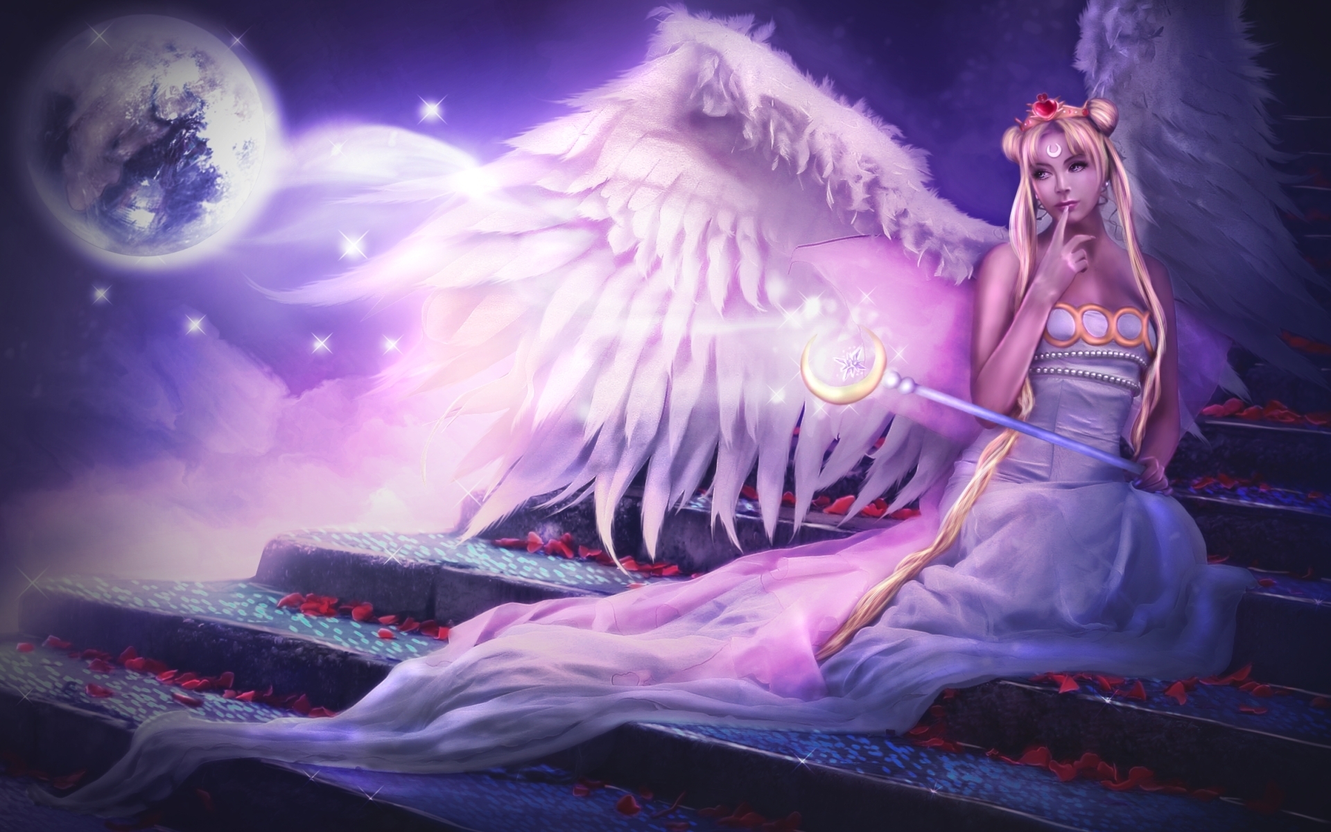 Drago Anime Games Fantasy Angels Wings Magical Wallpaper Background