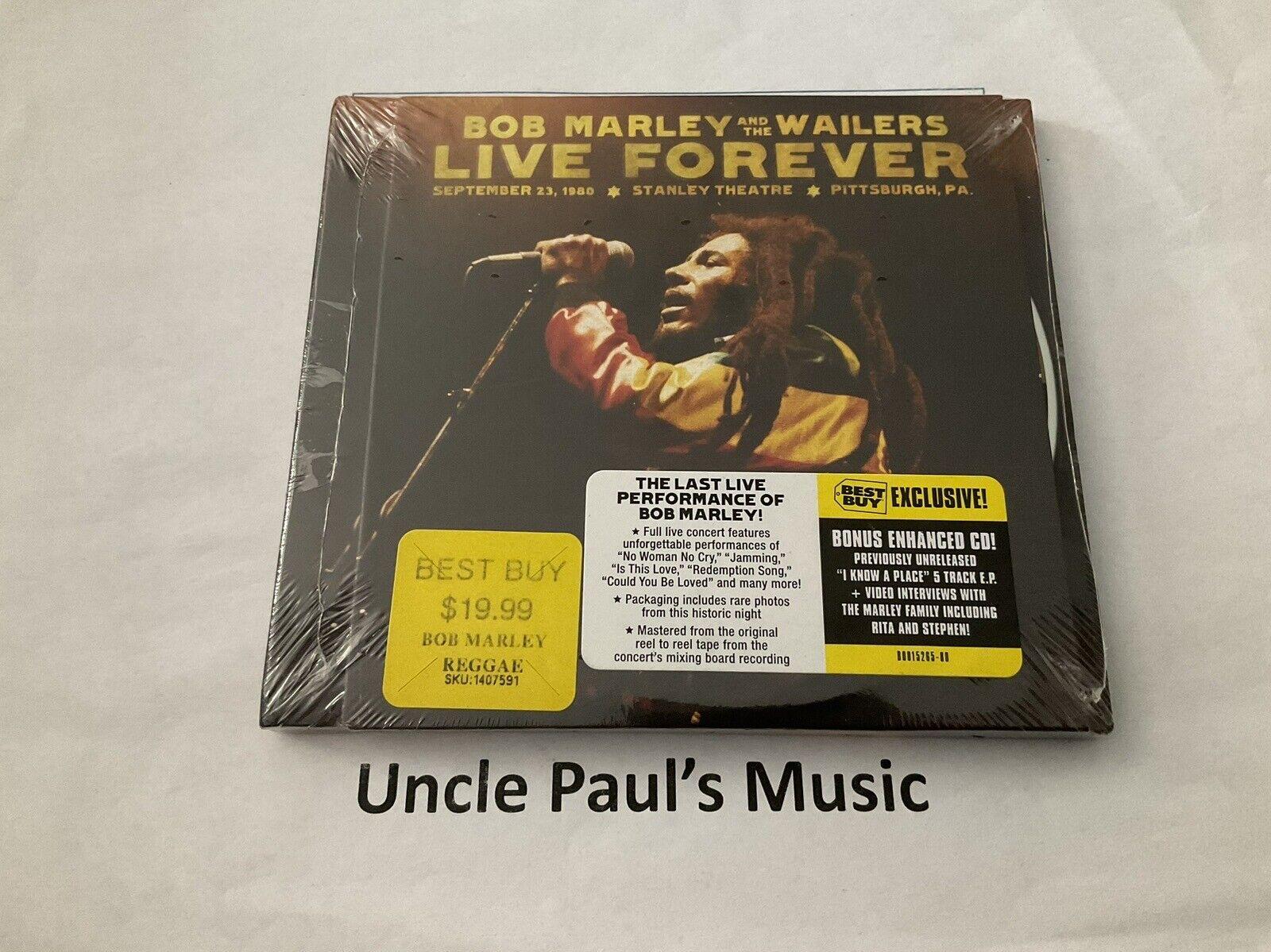 Bob Marley And The Wailers Live Forever Stanley Theatre Music Cd