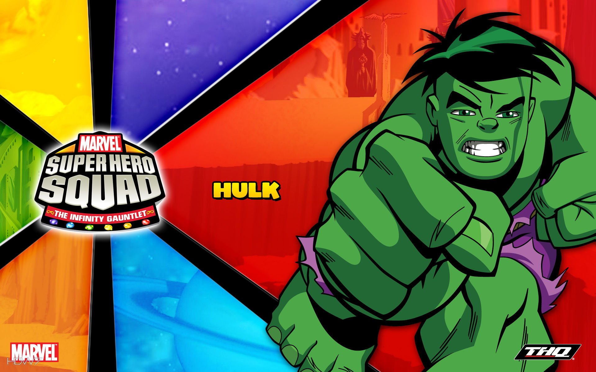 Super Hero Squad The Infinity Gauntlet Hulk Widescreen Wallpaper