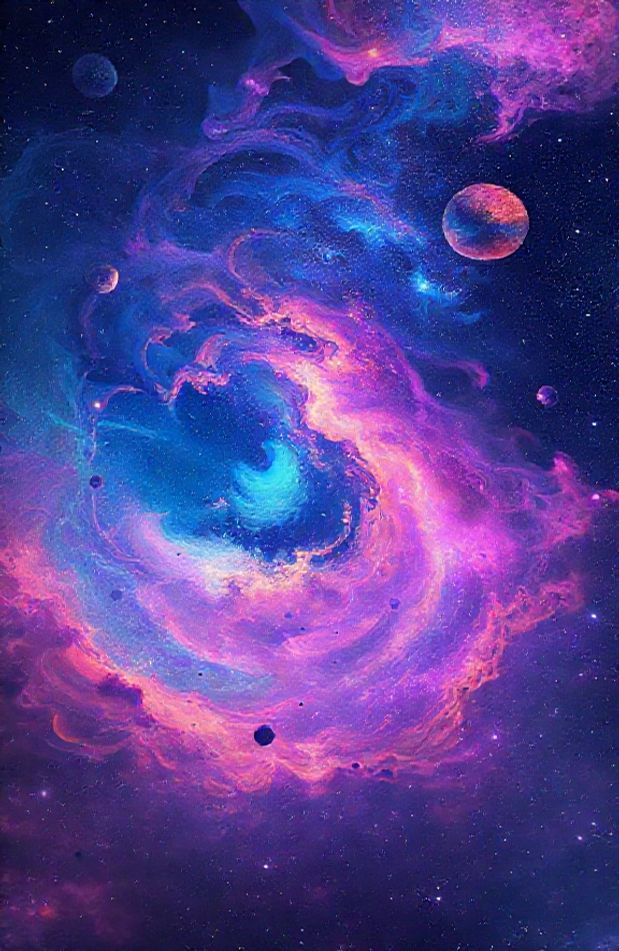 Trippy Space Wallpaper