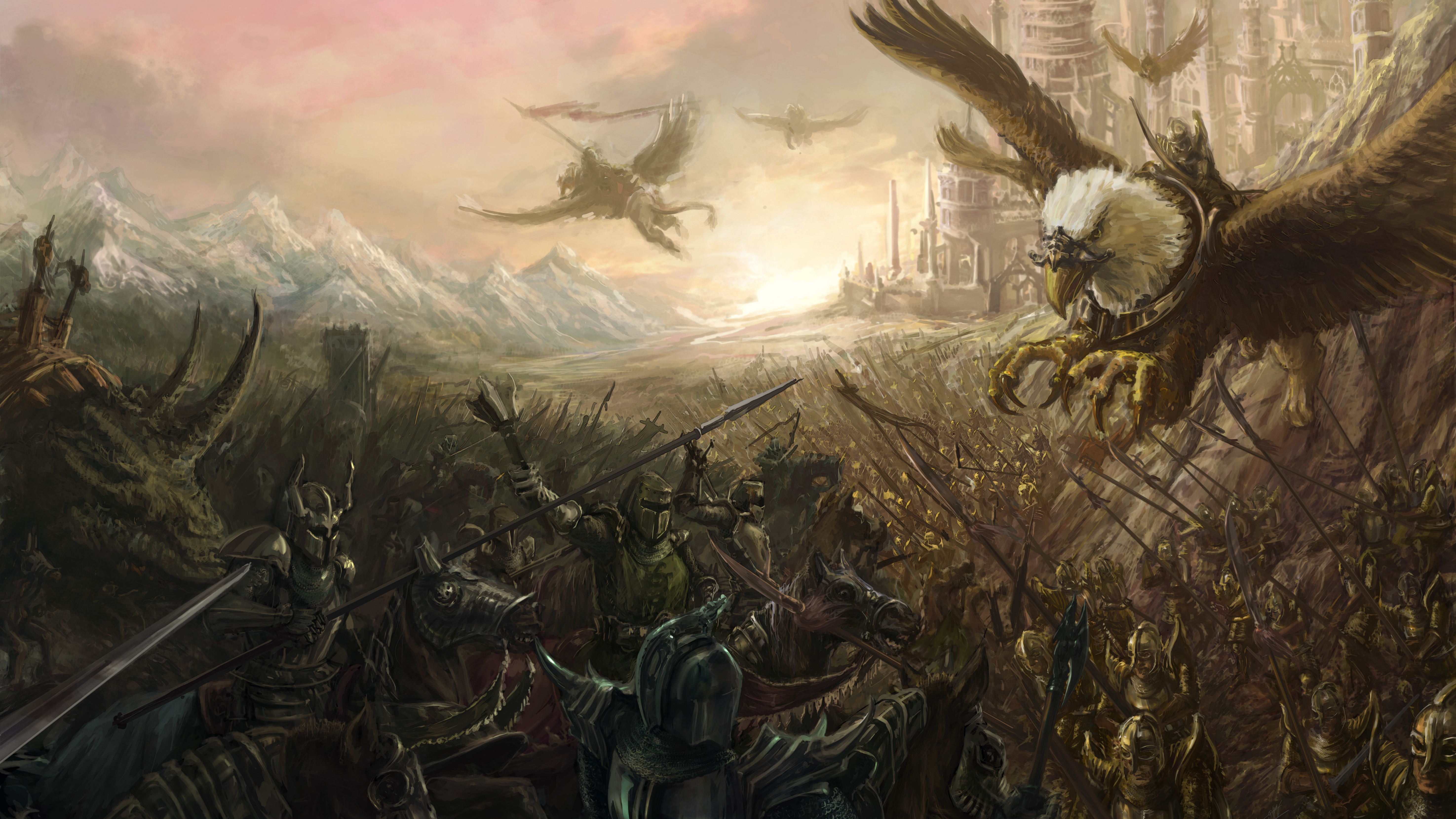 Fantasy Battle Wallpaper