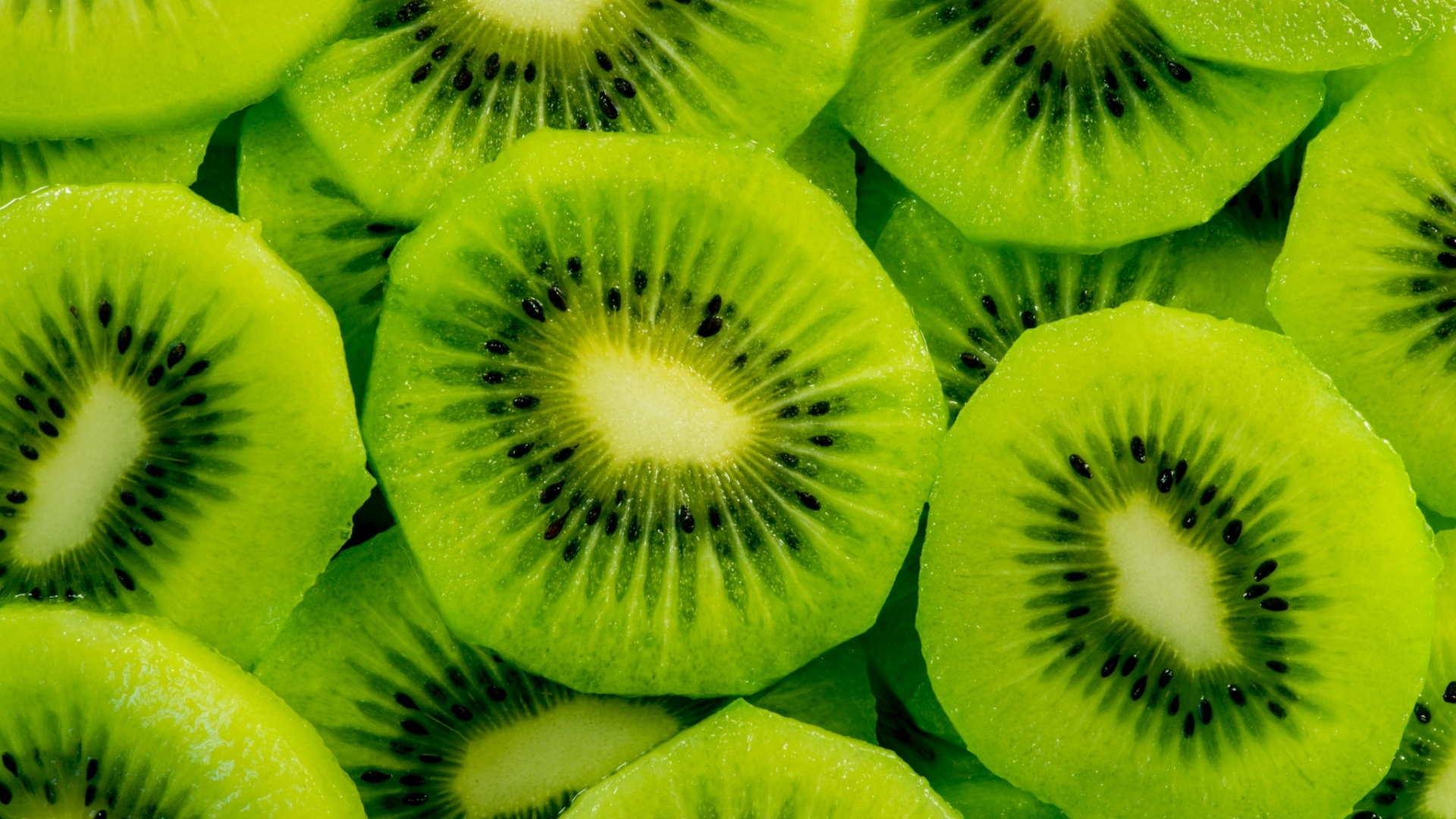 Kiwi Fruit Slices Cut Macro Green Wallpaper Wallpaperbyte