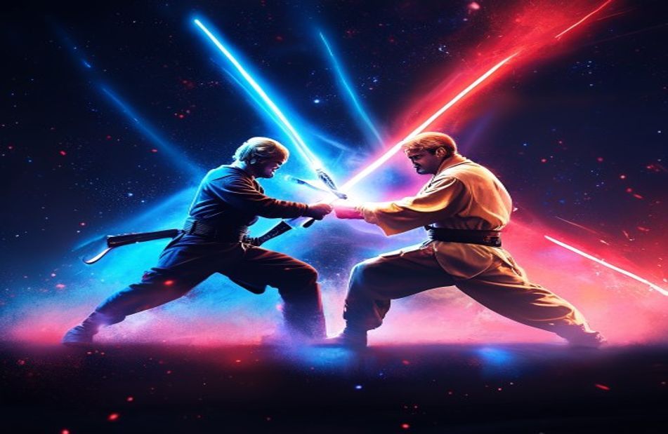 Anakin Vs Obi Wan Wallpaper
