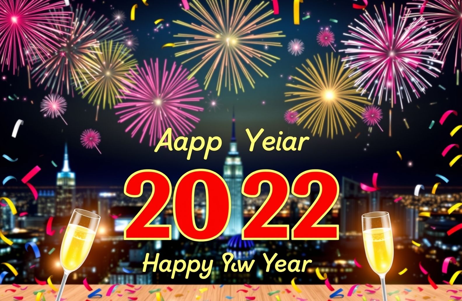Happy New Year HD Wallpaper
