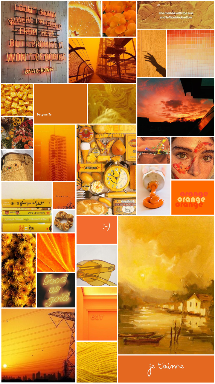 Picturesque Aesthetics Orange And Mustard Yellow Aesthetic For