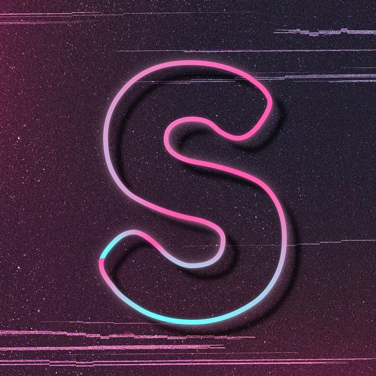 Letter S Psd Pink Neon Font Typography Image By Rawpixel