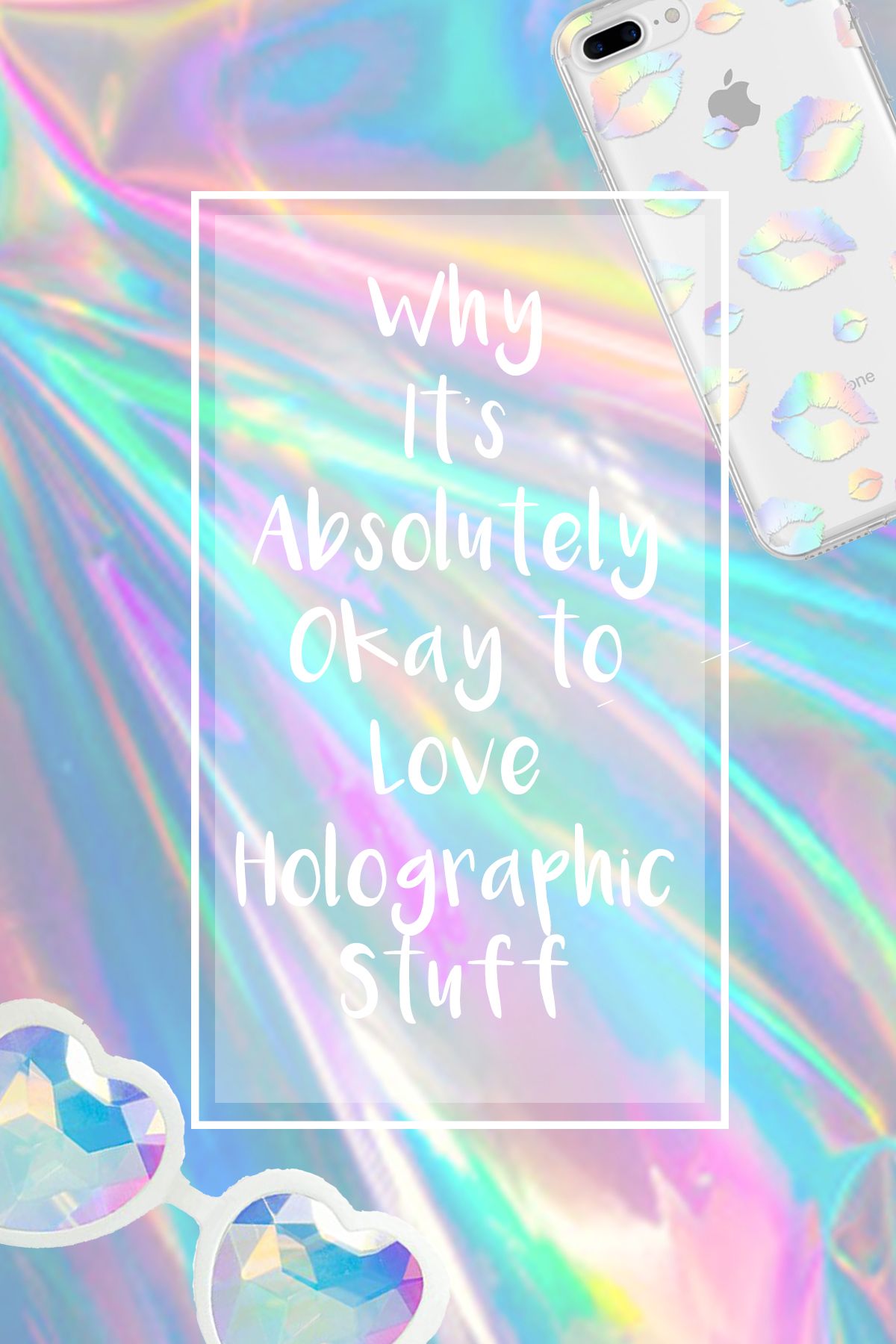 Single Post With Image Holographic Wallpaper
