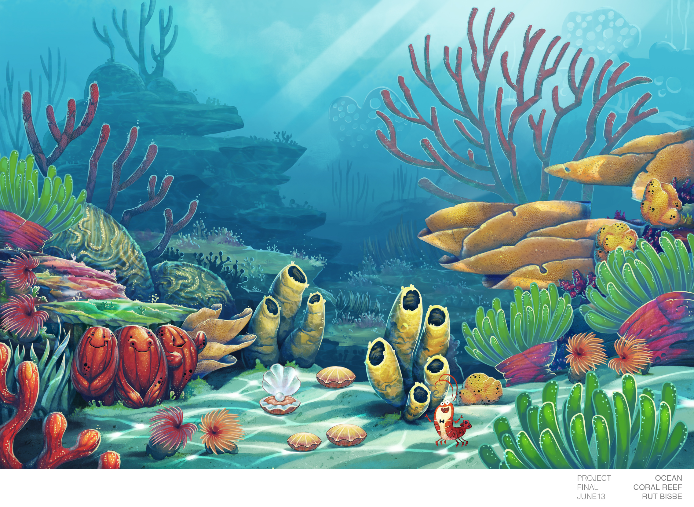 Ocean Animal   Final Background from Coral Reef by mausetta on