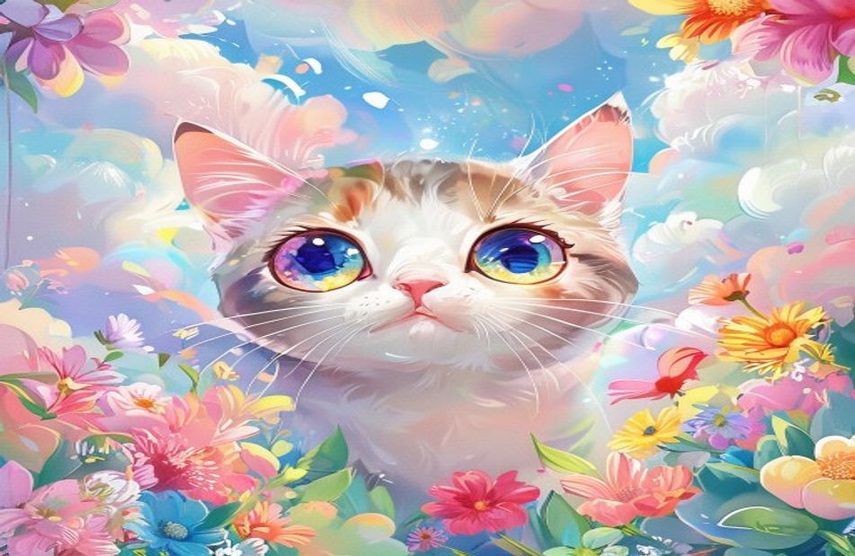 Cute Anime Cat Wallpaper