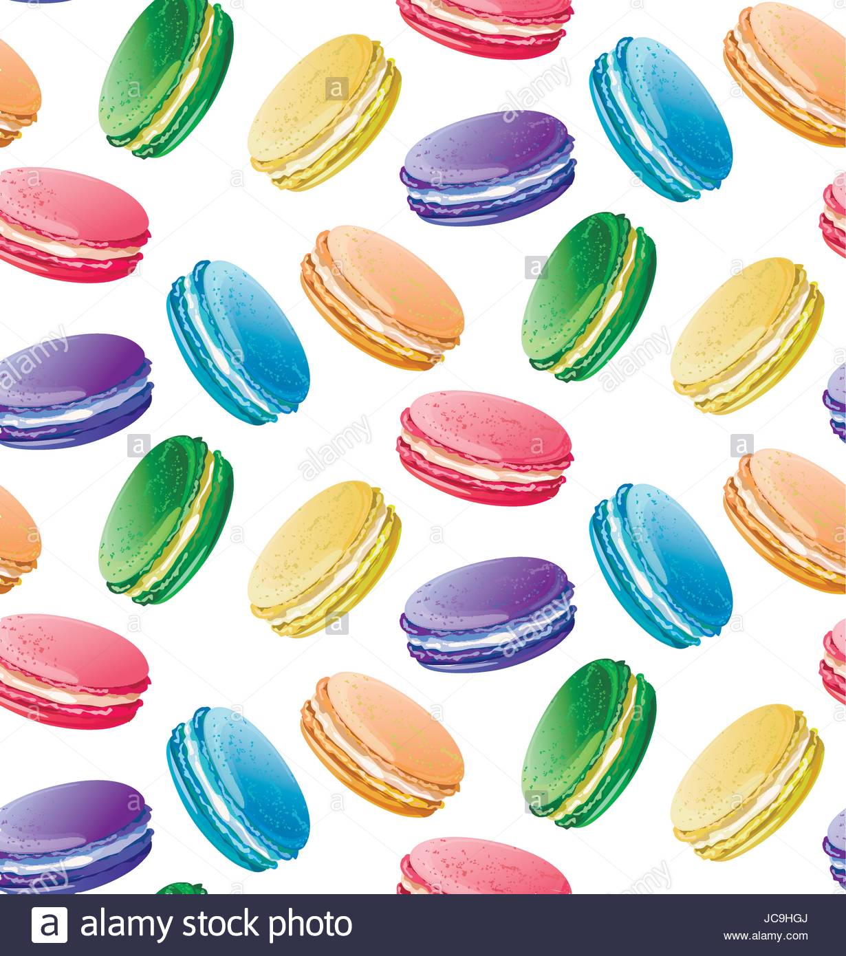 Macaron Macarons Macaroons Cookie Seamless Pattern Background