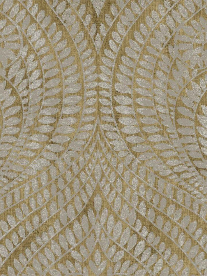 Gray On Gold Tg50607 Leaf Trail Faux Stone Wallpaper Google