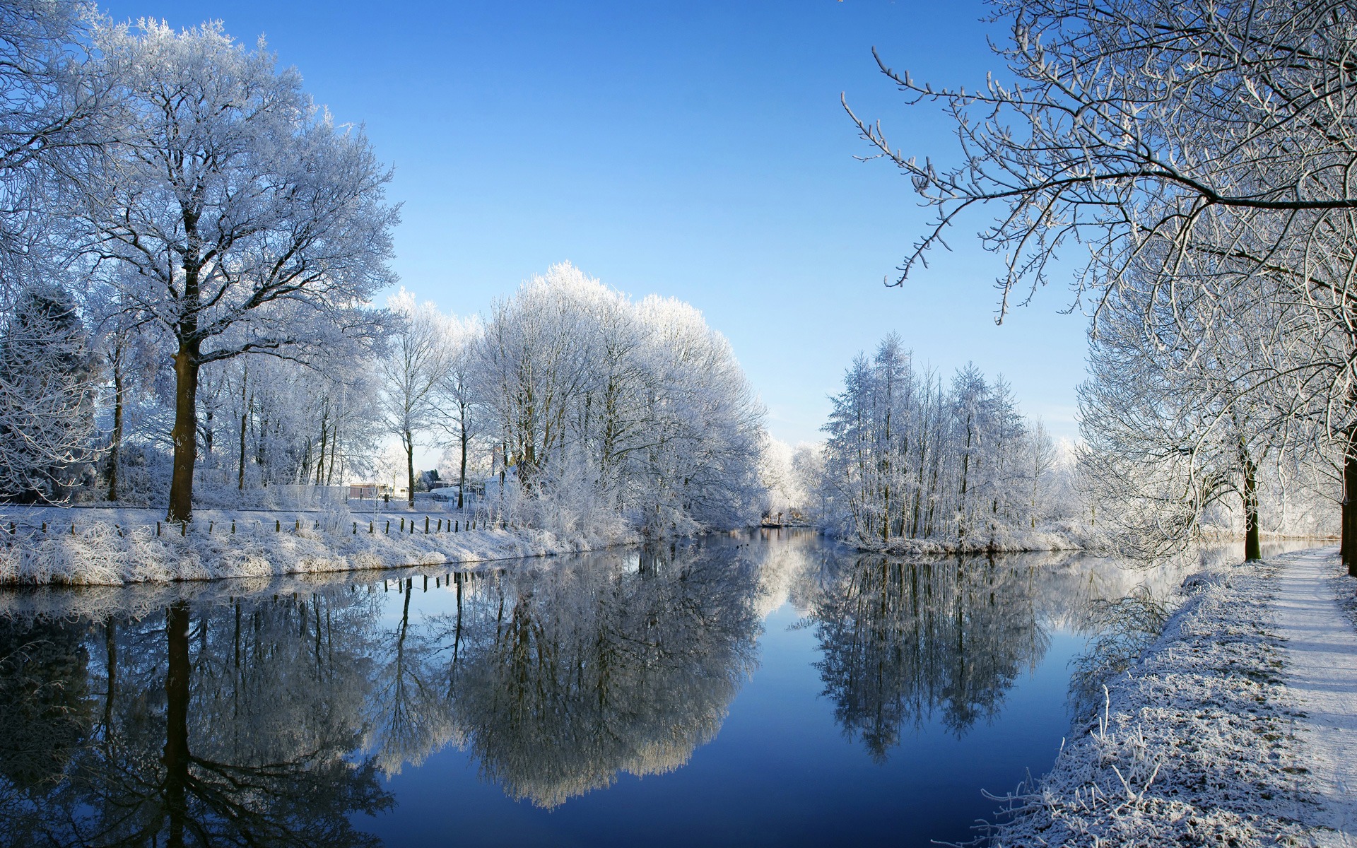 Kromme Rijn Wallpaper Winter Nature Wallpapers in jpg format for