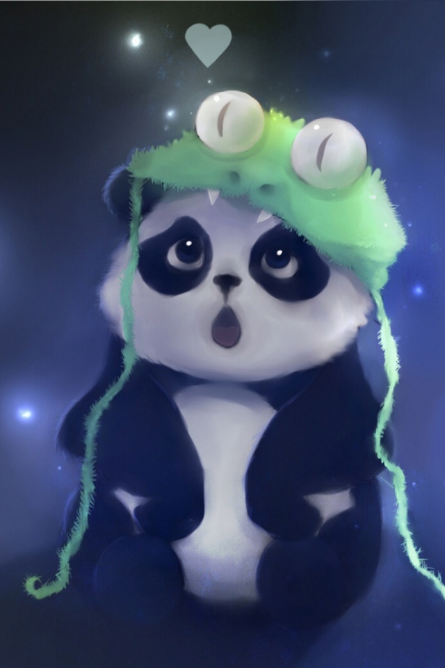 Cute Panda Painting Mobile Wallpaper Mobiles Wall