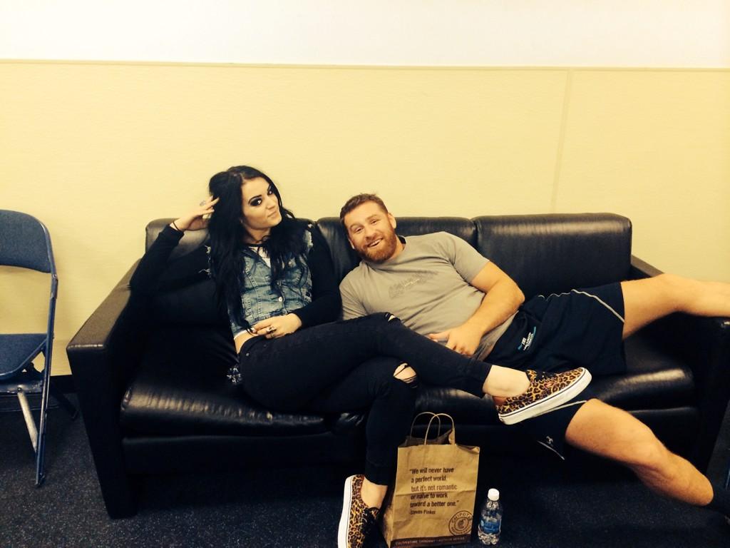  Pic of Paige and Sami Zayn at Tonights WWE Live Event in Bridgeport