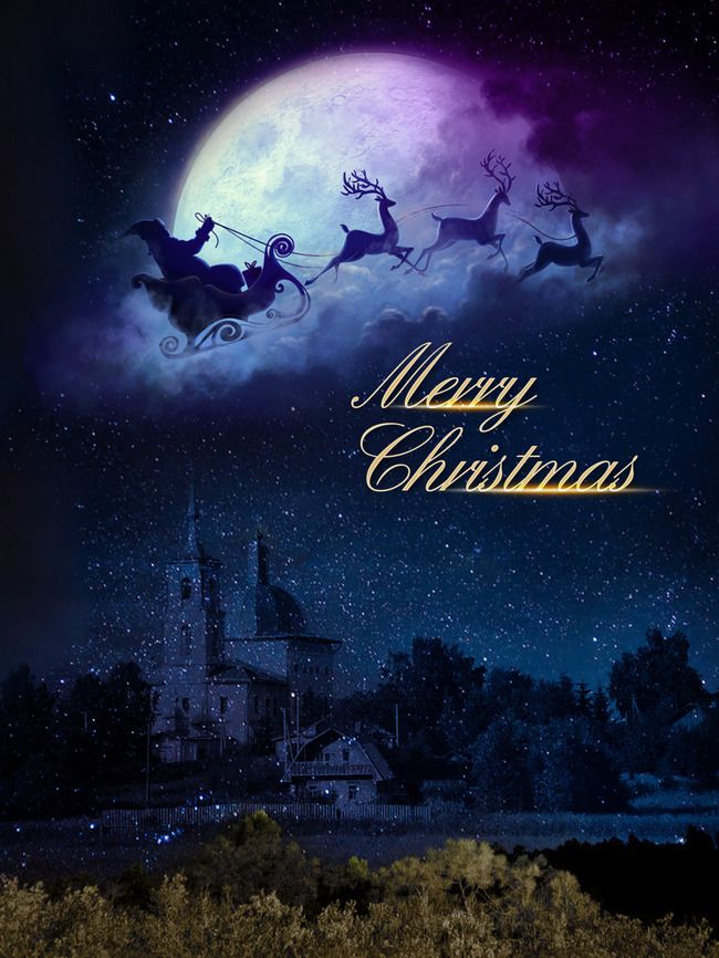Christmas Fantasy Poster Background Template Wallpaper iPhone