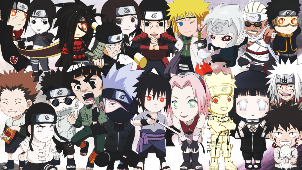 Naruto Chibi Wallpaper by k4shii 1024x576