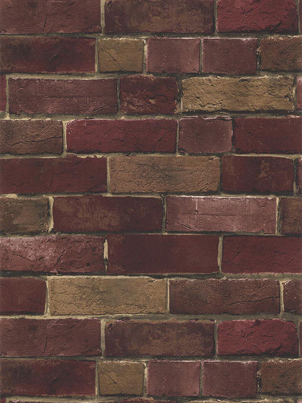 Bg21586 Deep Red Brick Wallpaper
